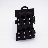 Черные кожаные оковы из звеньев - Crazy Handmade - купить с доставкой в Смоленске