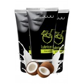 Набор из 3 съедобных лубрикантов JUJU со вкусом кокоса - JuJu - купить с доставкой в Смоленске