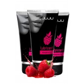 Набор из 3 съедобных лубрикантов JUJU со вкусом малины - JuJu - купить с доставкой в Смоленске