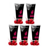 Набор из 5 съедобных лубрикантов JUJU со вкусом малины - JuJu - купить с доставкой в Смоленске