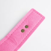 Черно-розовый ошейник с золотистой фурнитурой - Crazy Handmade - купить с доставкой в Смоленске