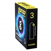 Супертонкие презервативы Ganzo Invisible - 3 шт. - Ganzo - купить с доставкой в Смоленске