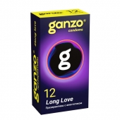 Презервативы с анестетиком для продления удовольствия Ganzo Long Love - 12 шт. - Ganzo - купить с доставкой в Смоленске