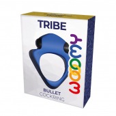 Синее эрекционное кольцо Wooomy Tribeс с вибрацией - Adrien Lastic - в Смоленске купить с доставкой