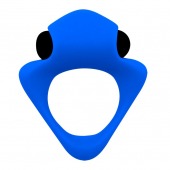 Синее эрекционное кольцо Wooomy Tribeс с вибрацией - Adrien Lastic - в Смоленске купить с доставкой