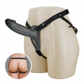 Черный полый мужской страпон London - 16,8 см. - Baile - купить с доставкой в Смоленске