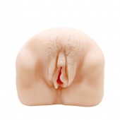 Телесный мастурбатор-вагина с оволосением и вибрацией - Baile - в Смоленске купить с доставкой