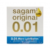 Увлажнённый презерватив Sagami Original 0.01 Extra Lub - 1 шт. - Sagami - купить с доставкой в Смоленске