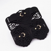 Фигурный набор для БДСМ-игр с узорами и золотистой фурнитурой - Crazy Handmade - купить с доставкой в Смоленске