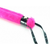 Нежная плеть с розовым мехом BDSM Light - 43 см. - БДСМ Арсенал - купить с доставкой в Смоленске