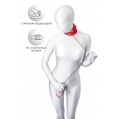 Красный ошейник с подкладкой из меха - ToyFa - купить с доставкой в Смоленске