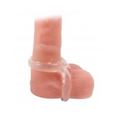 Прозрачное двойное эрекционное кольцо - Sex Expert - в Смоленске купить с доставкой