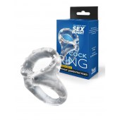 Прозрачное двойное эрекционное кольцо - Sex Expert - в Смоленске купить с доставкой