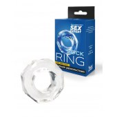 Прозрачное эрекционное кольцо в форме гайки - Sex Expert - в Смоленске купить с доставкой