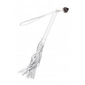 Белая кожаная плеть - 50 см. - Pecado - купить с доставкой в Смоленске