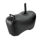 Черное надувное кресло с платформой для фиксации дилдо Body Dock Inflatable Love Seat - Pipedream - купить с доставкой в Смоленске