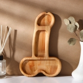 Деревянное блюдо для подачи в форме члена (25 х 16,5 х 1,7 см) - Сима-Ленд - купить с доставкой в Смоленске