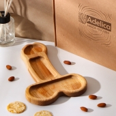 Деревянное блюдо для подачи в форме члена (25 х 16,5 х 1,7 см) - Сима-Ленд - купить с доставкой в Смоленске