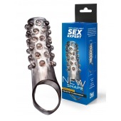 Дымчатая насадка на пенис с выпуклостями - 11 см. - Sex Expert - в Смоленске купить с доставкой