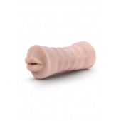 Телесный мастурбатор-ротик Nicole Vibrating Masturbator - Blush Novelties - в Смоленске купить с доставкой