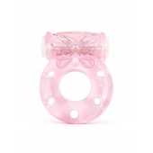 Розовое эрекционное виброкольцо с бабочкой - 1137 - в Смоленске купить с доставкой