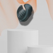 Серый сквозной мастурбатор с вибрацией Manwan Starter - Manwan - в Смоленске купить с доставкой