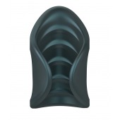 Серый сквозной мастурбатор с вибрацией Manwan Starter - Manwan - в Смоленске купить с доставкой