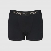 Черные трусики-боксеры для фиксации насадок Strap-on-me Harness Lingerie Allure - size S - Strap-on-me - купить с доставкой в Смоленске