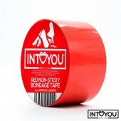 Красный скотч для фиксации Non-Sticky Bondage Tape - 15 м. - Intoyou - купить с доставкой в Смоленске