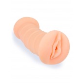 Телесный двусторонний мастурбатор с вибропулей и эрекционными кольцами в комплекте - Sexy Girl - в Смоленске купить с доставкой