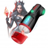 Интерактивный мастурбатор Raven с вакуумом, вибрацией и подсветкой - Shots Media BV - в Смоленске купить с доставкой