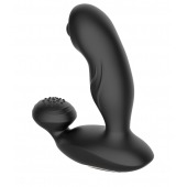 Черный вибромассажер простаты с вращающимся шариком - Secwell - в Смоленске купить с доставкой