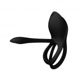 Черное эрекционное виброкольцо Bayek с пультом ДУ - Zalo - в Смоленске купить с доставкой