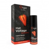 Жидкий вибратор Orgie High Voltage Strawberry - 15 мл. - ORGIE - купить с доставкой в Смоленске