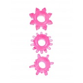 Комплект из трех розовых эрекционных колец - Erowoman-Eroman - в Смоленске купить с доставкой