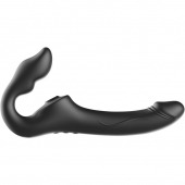 Черный безремневой страпон с 3 моторами - Ibiza - купить с доставкой в Смоленске