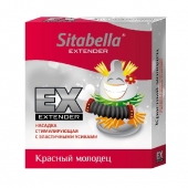 Стимулирующая насадка Sitabella Extender  Красный молодец - Sitabella - купить с доставкой в Смоленске