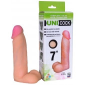Фаллическая насадка Харнесс UNICOCK 7  - 19 см. - LOVETOY (А-Полимер) - купить с доставкой в Смоленске