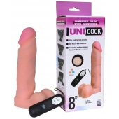 Фаллическая насадка Харнесс UNICOCK 8  с вибрацией - 20 см. - LOVETOY (А-Полимер) - купить с доставкой в Смоленске