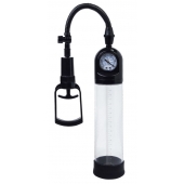 Чёрная вакуумная помпа A-toys с манометром и прозрачной колбой - A-toys - в Смоленске купить с доставкой