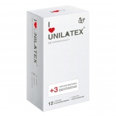 Ультратонкие презервативы Unilatex Ultra Thin - 12 шт. + 3 шт. в подарок - Unilatex - купить с доставкой в Смоленске
