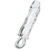 Прозрачная насадка с петлёй для фиксации - 14 см. - ToyFa - в Смоленске купить с доставкой