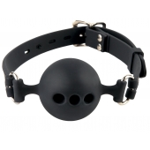 Силиконовый кляп-шар с отверстиями для дыхания Silicone Breathable Ball Gag Small - Pipedream - купить с доставкой в Смоленске
