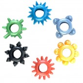 Набор из 6 разноцветных эрекционных колец - Toyfa Basic - в Смоленске купить с доставкой