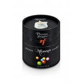 Массажная свеча с ароматом бубль-гума Bougie de Massage Gourmande Bubble Gum - 80 мл. - Plaisir Secret - купить с доставкой в Смоленске