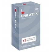 Презервативы с рёбрами Unilatex Ribbed - 12 шт. + 3 шт. в подарок - Unilatex - купить с доставкой в Смоленске