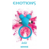 Голубое эрекционное виброколечко Emotions Minnie Breeze - Lola Games - в Смоленске купить с доставкой