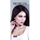 Чёрный чокер-кляп Iman Black - Rebelts - купить с доставкой в Смоленске