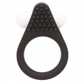 Чёрное эрекционное кольцо LIT-UP SILICONE STIMU RING 1 BLACK - Dream Toys - в Смоленске купить с доставкой