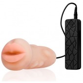 Мастурбатор-ротик с вибрацией REALSTUFF VIBRATING MASTURBATOR MOUTH - Dream Toys - в Смоленске купить с доставкой